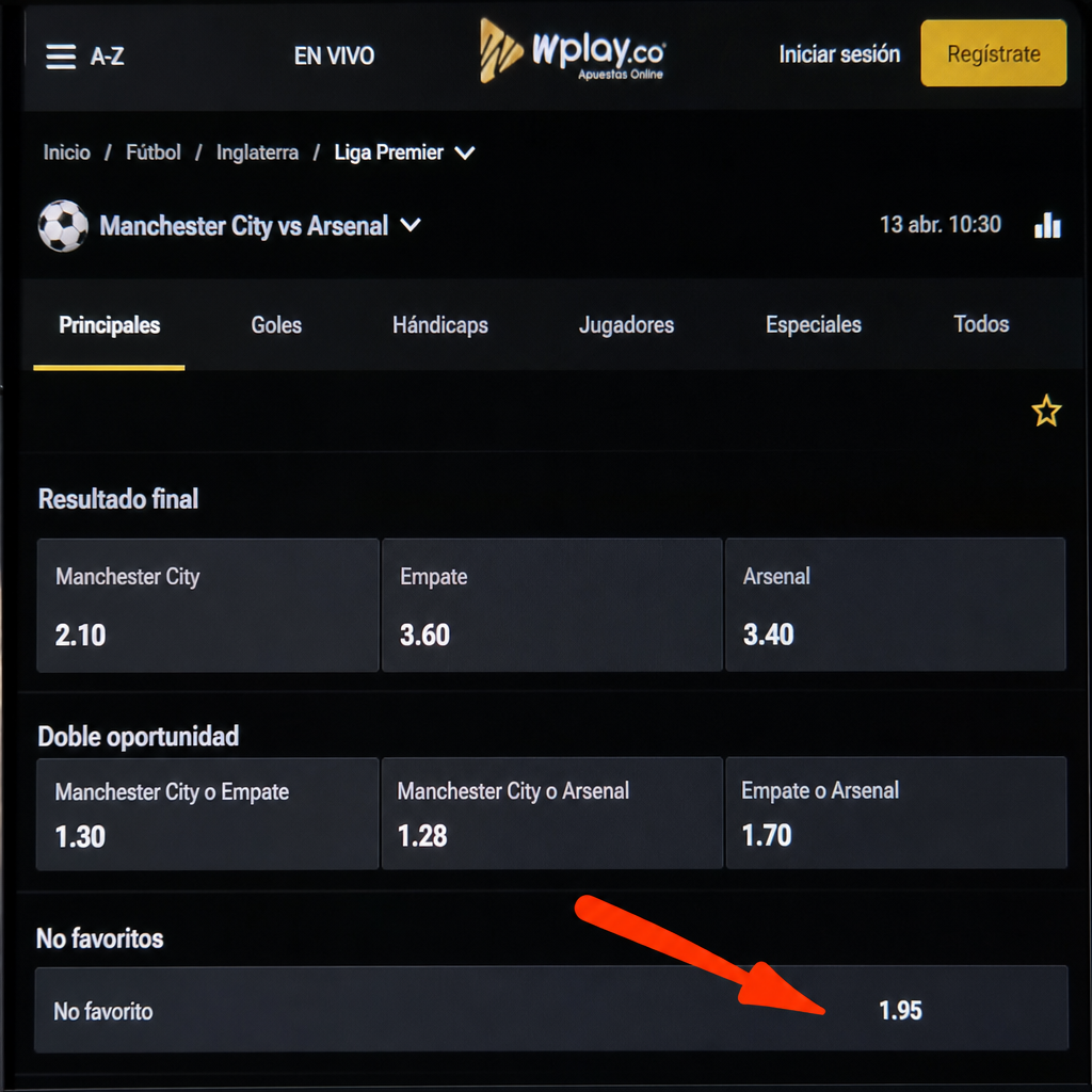 valor en no favoritos apuestas