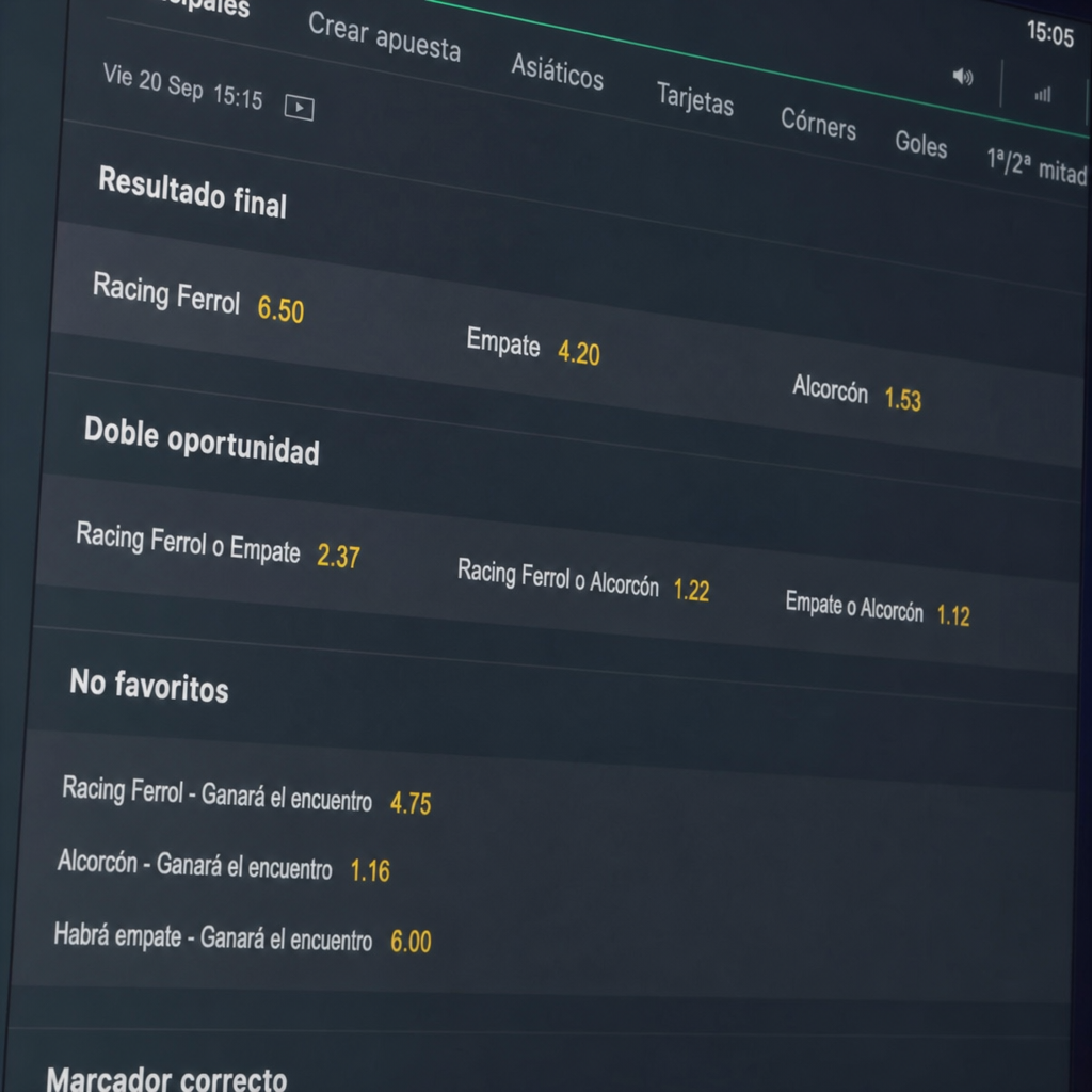 valor en no favoritos apuestas