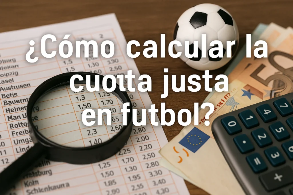 ¿Como calcular la cuota justa en futbol?