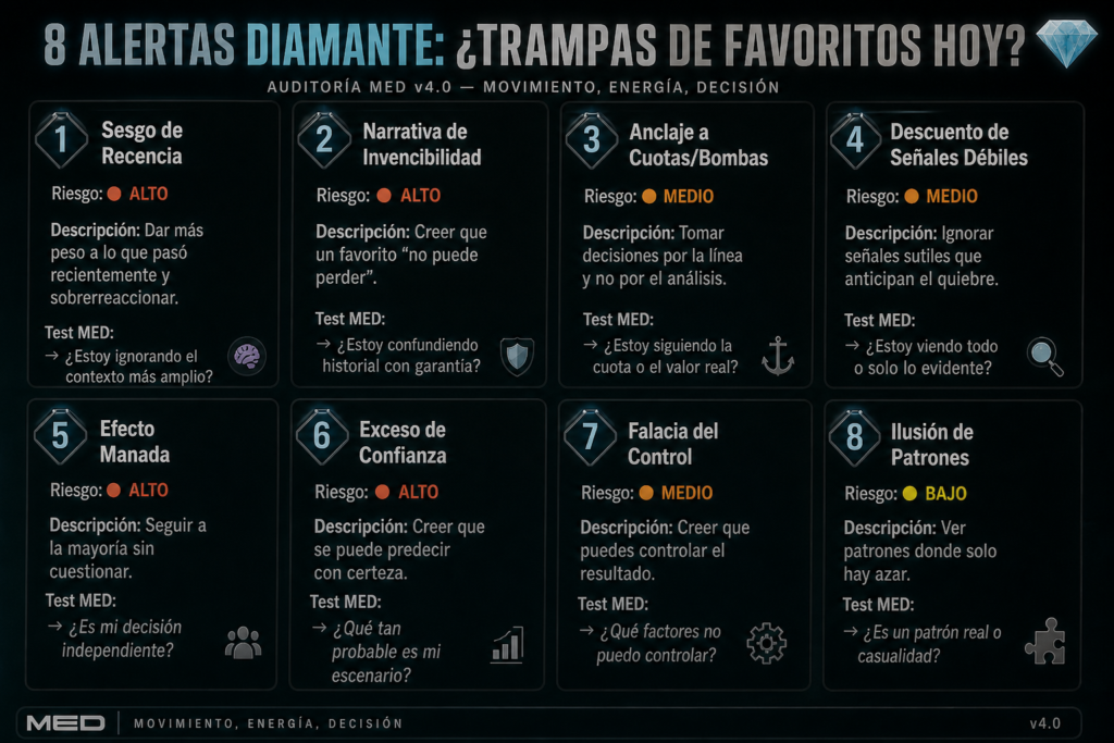 8 alertas diamante trampas de favoritos hoy auditoria med v4 0