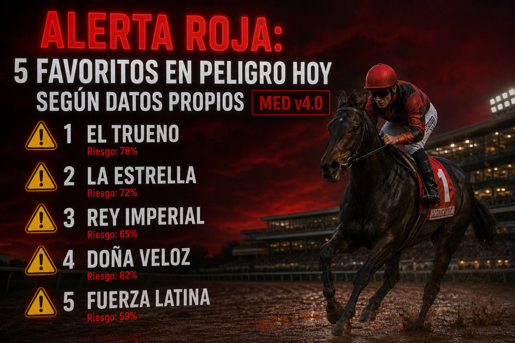 alerta roja 5 favoritos en peligro hoy segun datos propios med v4 0