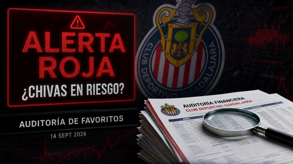 alerta roja chivas en riesgo auditoria de favoritos 14 sept 2026