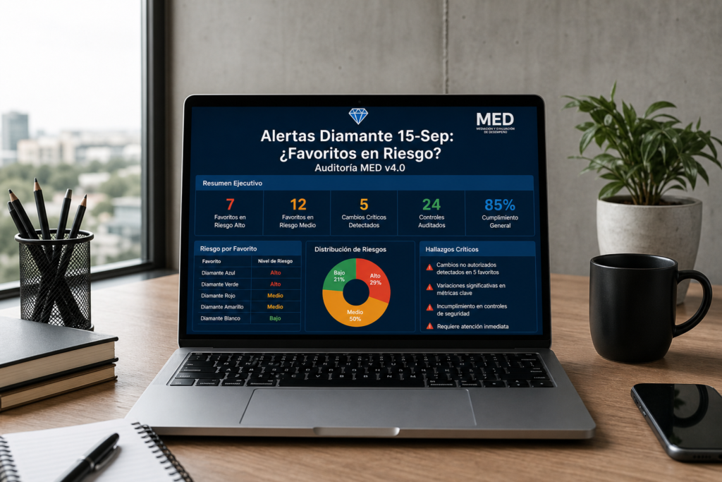 alertas diamante 15 sep favoritos en riesgo auditoria med v4 0