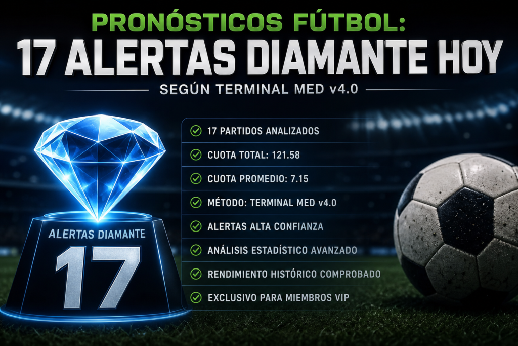 pronosticos futbol 17 alertas diamante hoy segun terminal med v4 0