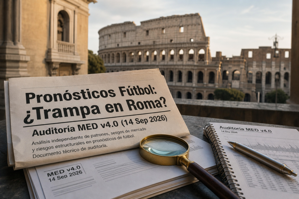 pronosticos futbol trampa en roma auditoria med v4 0 14 sep 2026